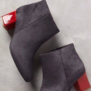 Matiko Brayden Booties Grey 38 (7.5 US) Euro Boots, 2" heels